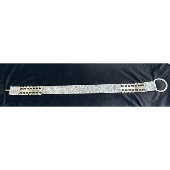 Sandy Dufler Adjustable Leather Hook Woman Belt Size L - Picture 8 of 8